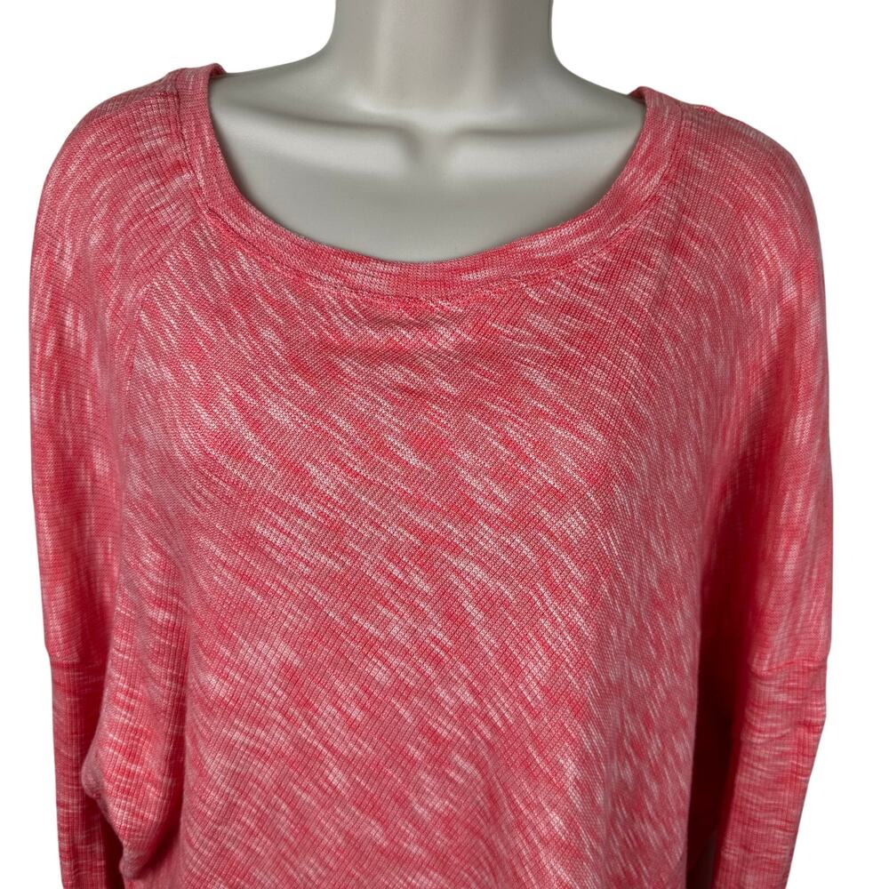 Anthropologie Damiana Pullover Sweater Slouchy Boho Cotton Coral Women's Medium - Picture 5 of 14